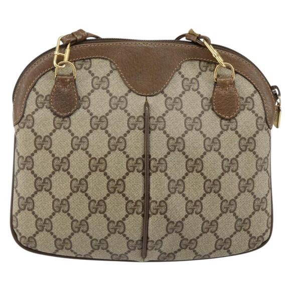 GUCCI GG Supreme Web Sherry Line Shoulder Bag PVC Beige 904 02 047 Auth hk2990 - Picture 2 of 16